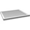 Ekena Millwork Vertical Surface Mount PVC Gable Vent w/ 2"W x 2"H , Brickmould Sill Frame, 34"W x 30"H GVPVE34X3003SN - alternate 5
